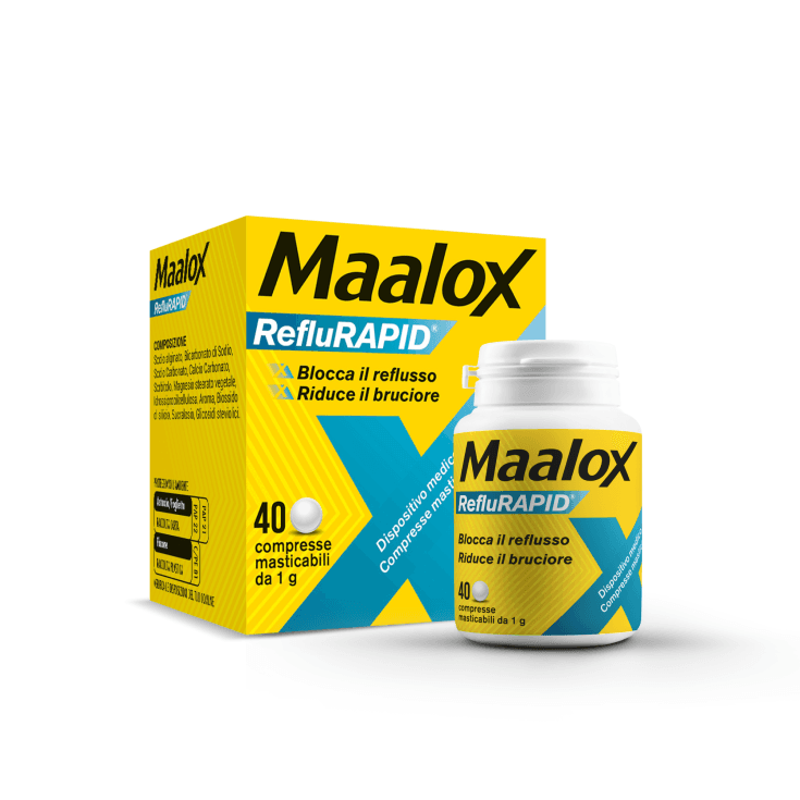 MAALOX REFLURAPID 40CPR MAST