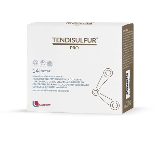 Tendisulfur Pro – 14 Beutel mit MSM, Kollagen und Vitamin C für Sehnen und Gelenke