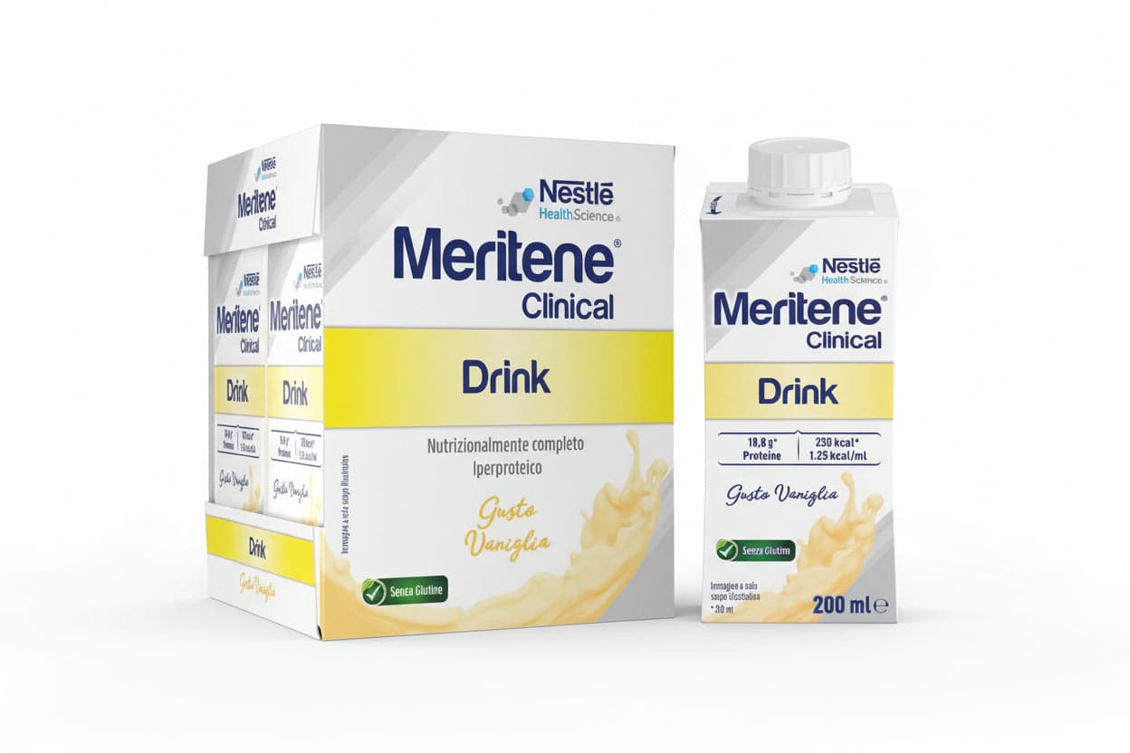 Meritene Clinical Vanille – 4 x 200 ml Trinknahrung