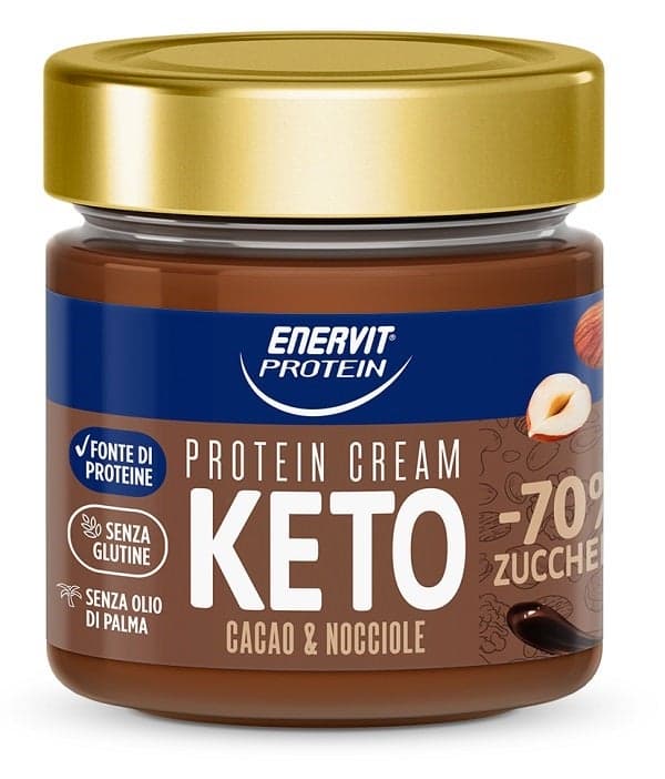 Enervit Pro Keto Creme Schokolade – 180 g Eiweiß-Dessertcreme