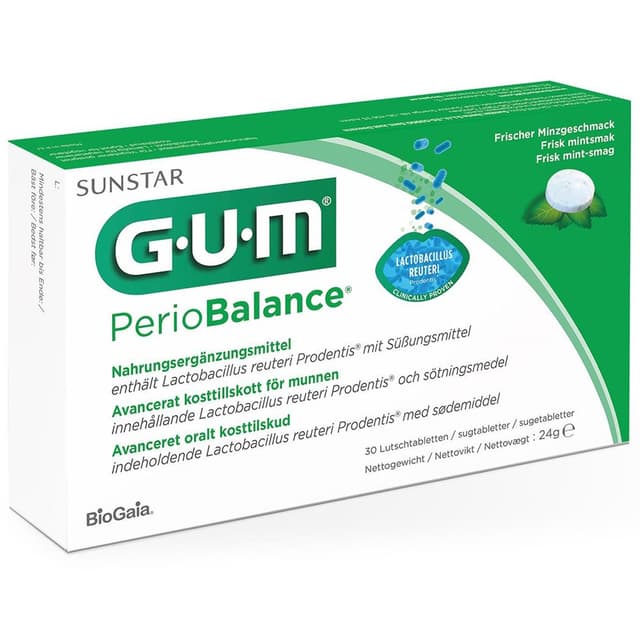 Probiotika mit Milchsäurebakterien – 30 Tabletten | Perio Balance Zahnfleisch