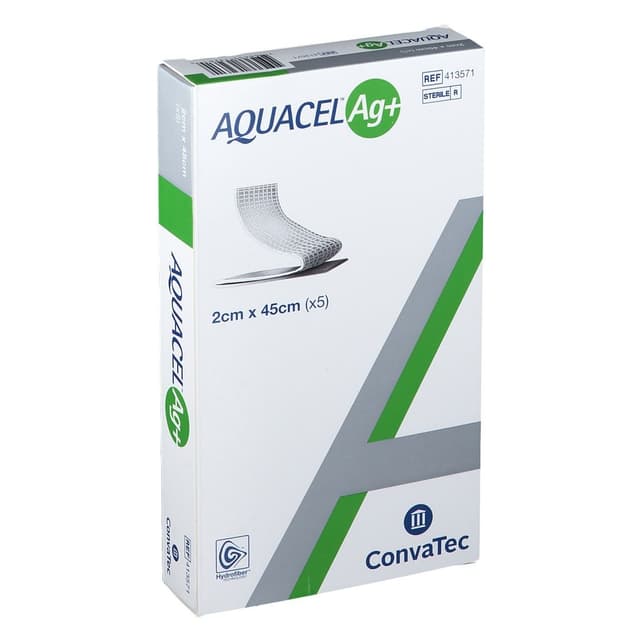 AQUACEL AG+EXT Wundauflagen – 2x45cm, 5 Stück
