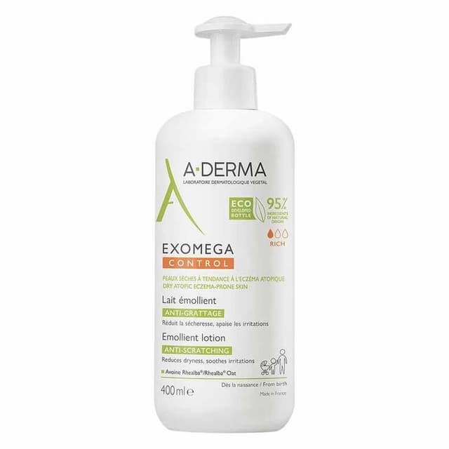 A-Derma Exomega Control Emollient Körpermilch – 400 ml