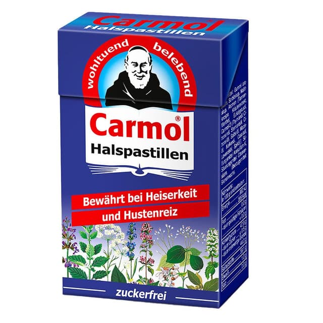 Carmol Halspastillen – 45 g zuckerfrei