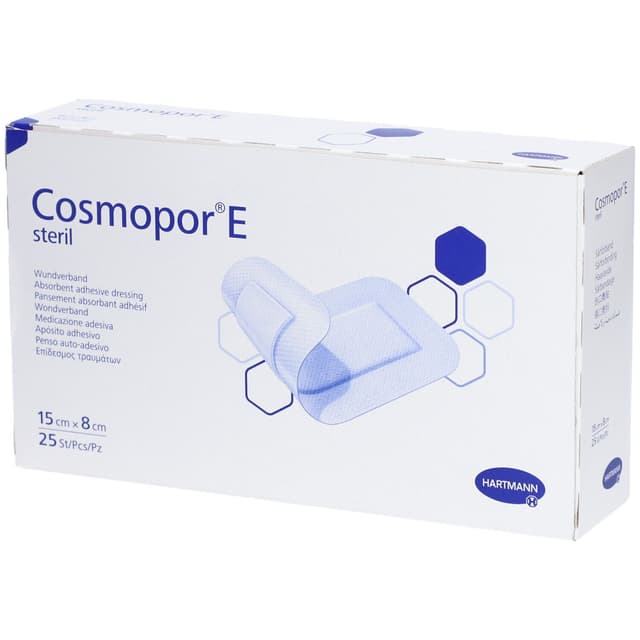 Cosmopor E Sterile – 15 x 8 cm, 25 Stück