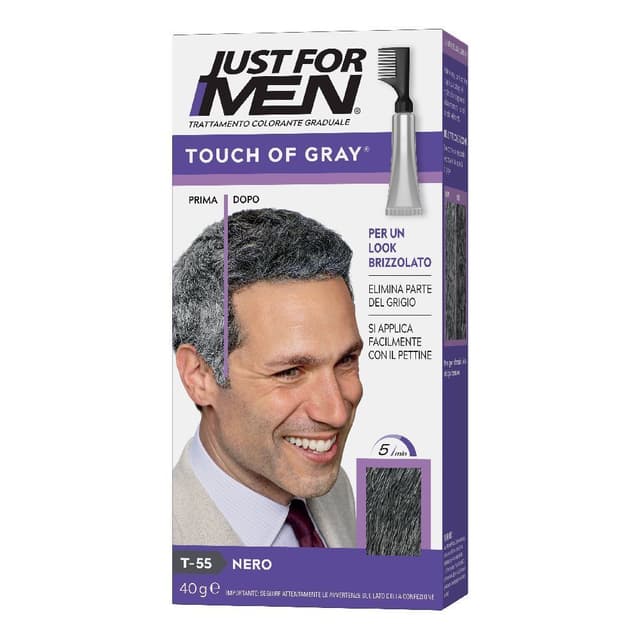 Touch of Gray – Haarfarbe Schwarz