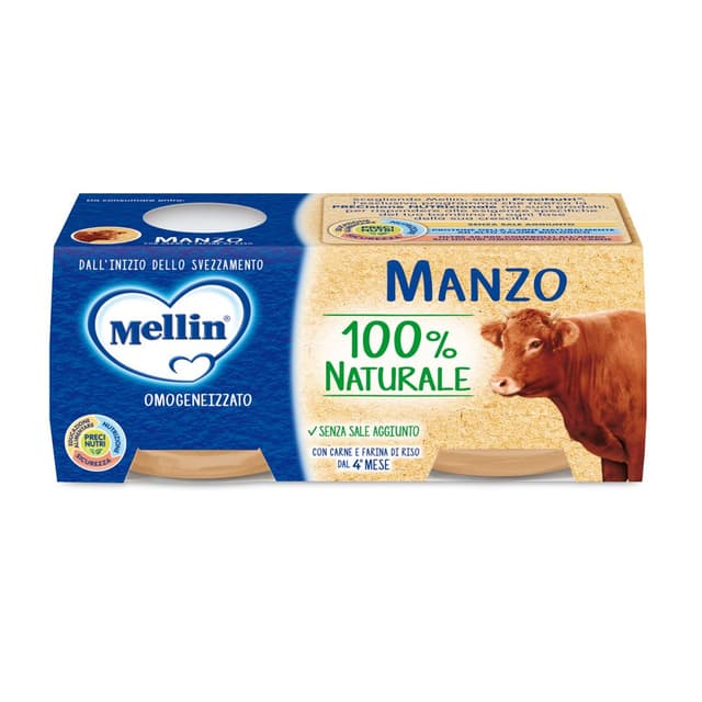 Eisen – 2×80 g | Mellin Omogenizzato Manzo