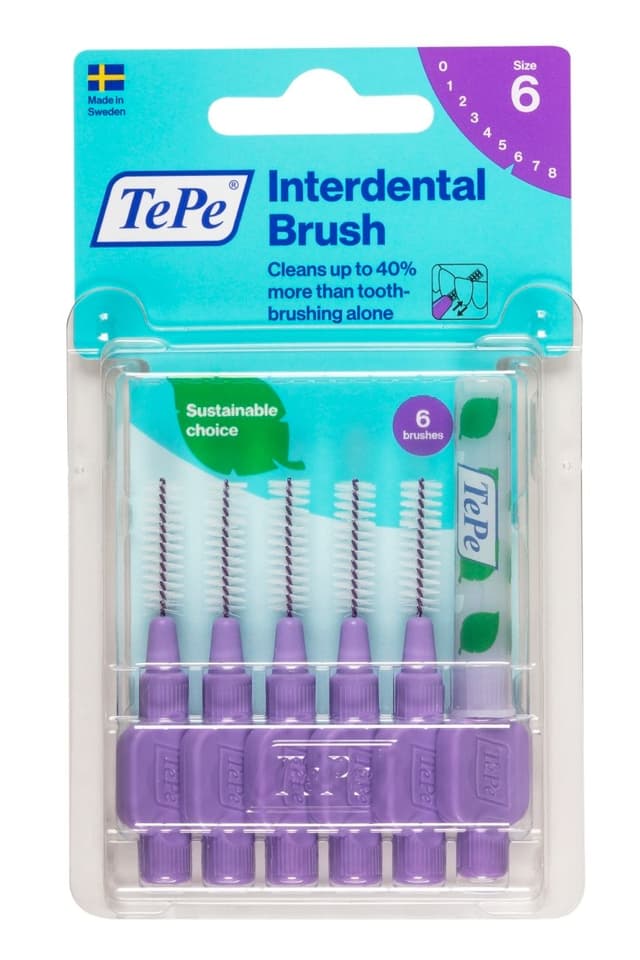 TePe Interdentalbürsten Violett 1,1 mm – 6 Stück