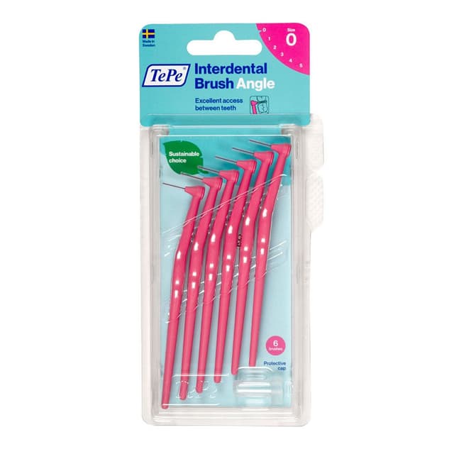 TePe Angle Interdentalbürste Rosa 0,4 mm – 6er Pack