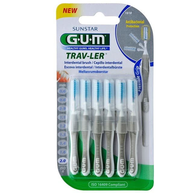 GUM TRAVLER 1618 Scovolino 2,0 mm 6er Pack