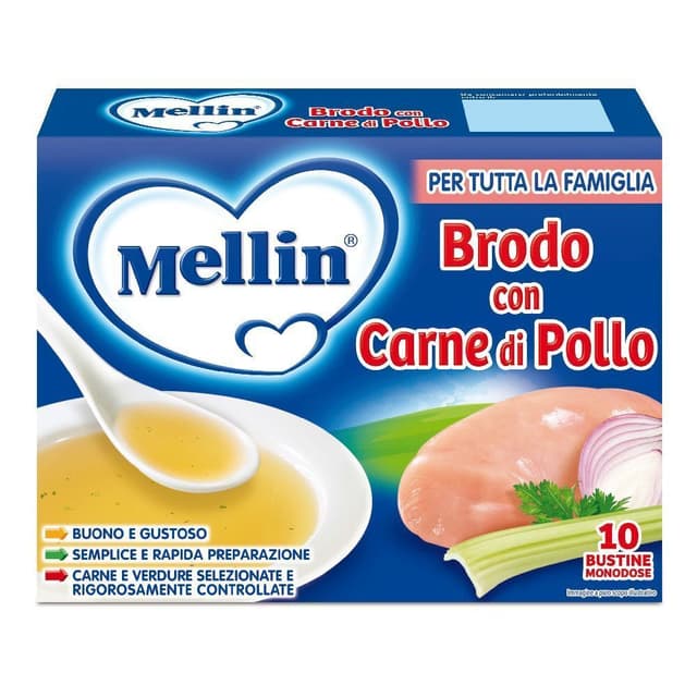 Mellin Brodo Pollo e Verdure – 10 Portionen