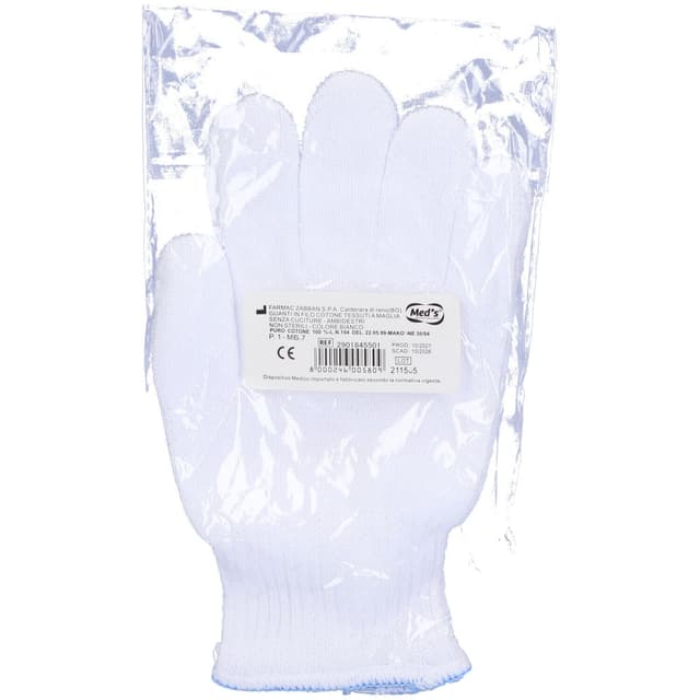 Zabban Baumwoll-Chirurgische Handschuhe Größe 7