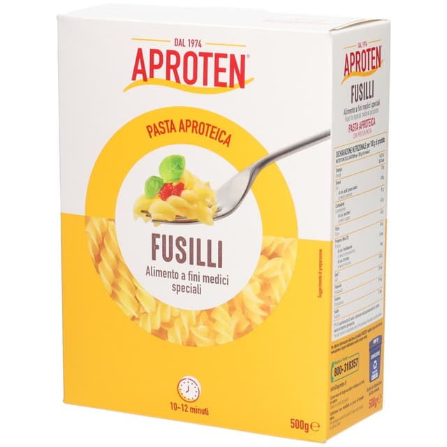 Aproten Fusilli 500 g – eiweißarme Nudeln für die proteinarme Ernährung