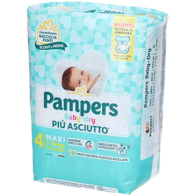 Pampers Baby-Dry Windeln Größe Maxi, 17 Stück