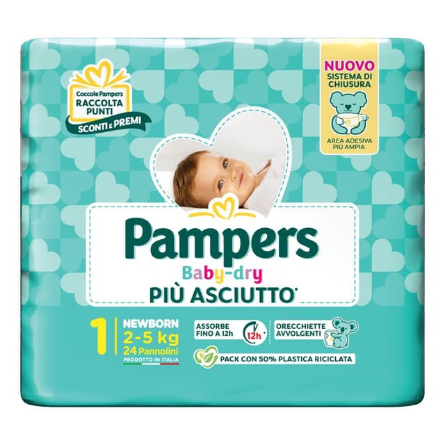Pampers Baby-Dry Newborn – 24 Windeln