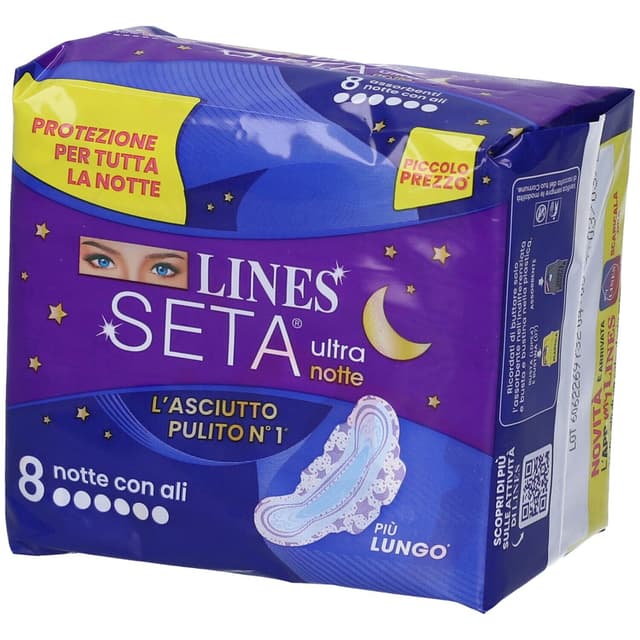Lines Seta Ultra Notte – 8 Stück