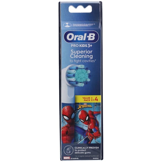 Oral-B Aufsteckbürsten Spiderman – 4er Pack