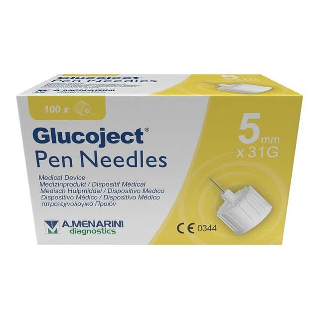 Glucoject Pen Nadeln 5mm G31 – 100er Pack