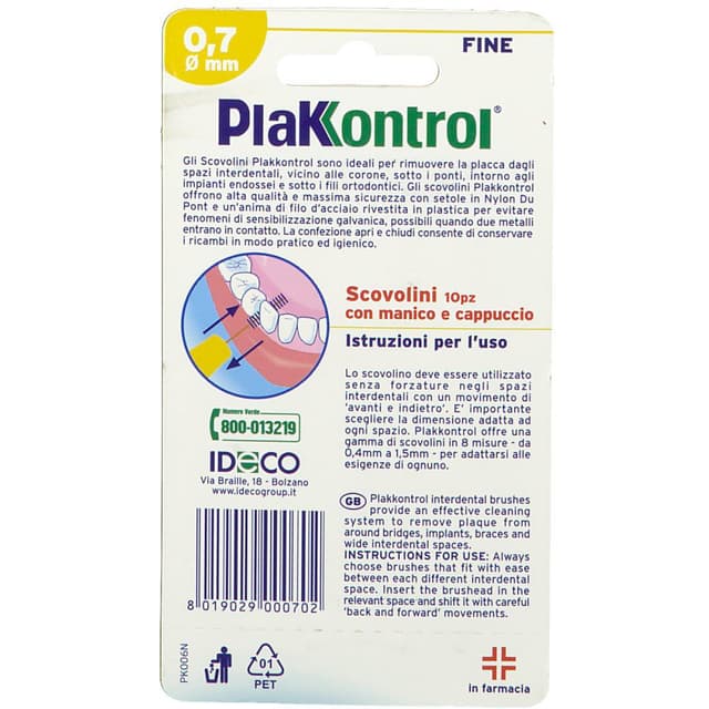 Plakkontrol Interdental-Bürste 0,7 mm – 10 Stück