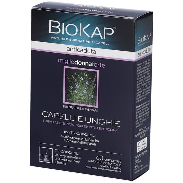 Zink + Biotin – 60 Tabletten | Biokap Miglio Donna Forte