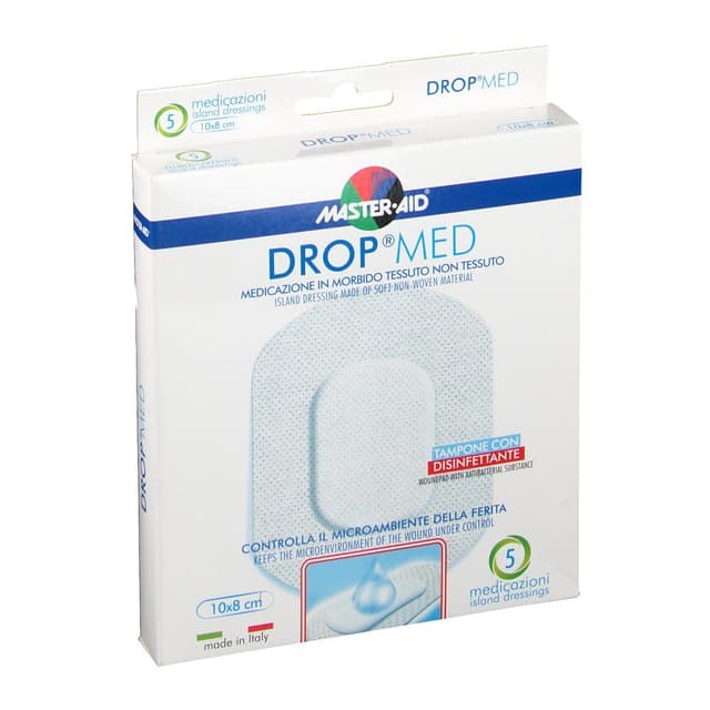 Drop-Master Aid Heftpflaster – 10er à 10 × 8 cm