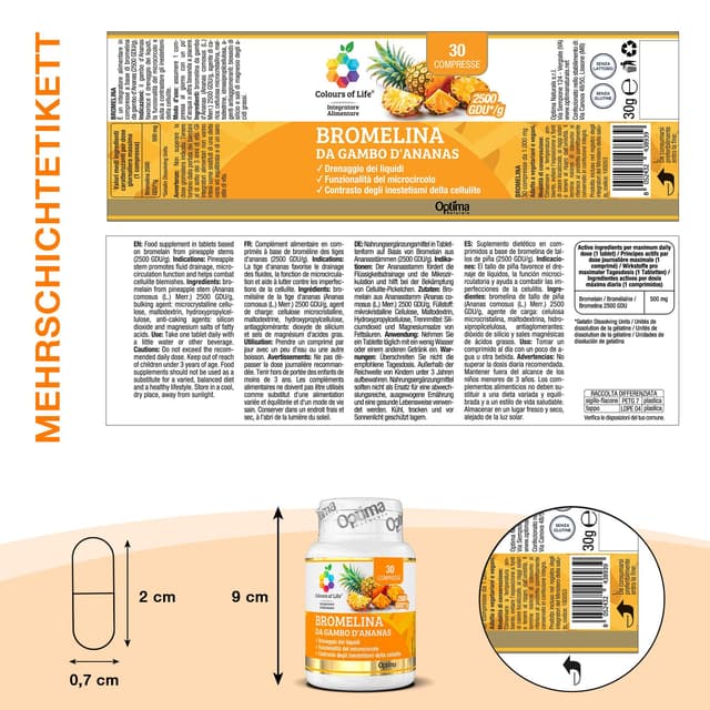 Bromelain Ananassaft – 30 Tabletten