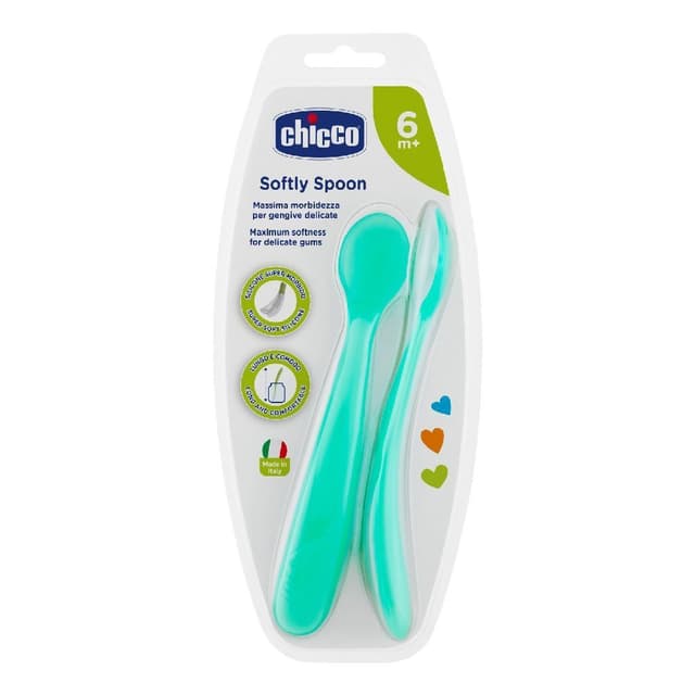 Silikon-Kinderbesteck Blau – 6 Monate+